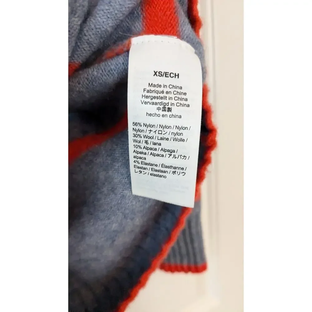 J. Crew Wool Blend Striped Turtleneck Sweater